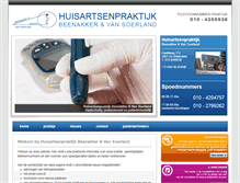 Tablet Screenshot of praktijkbeenakkersoerland.nl